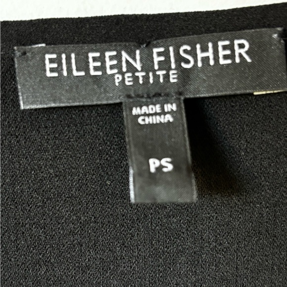 Eileen Fisher Silk sleeveless LBD in Petite Small, pleated detail, sustainable - Picture 3 of 7